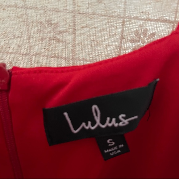 Red Lulu’s Mini Dress - Picture 3 of 5